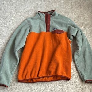 kids patagonia synchilla snap t fleece pullover